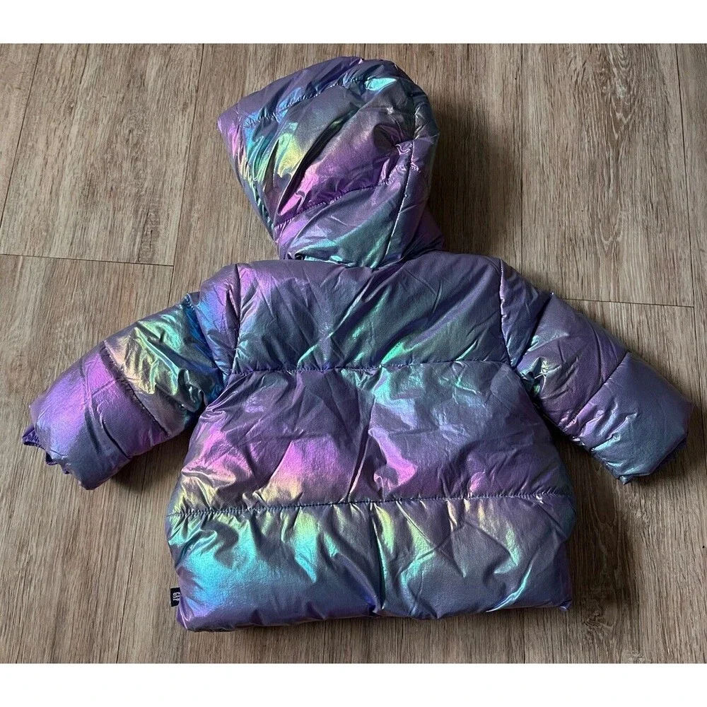 Baby Gap  Winter Puffer Jacket Coldcontrol Hoodie Waterproof Sherpa Lining 6-12M